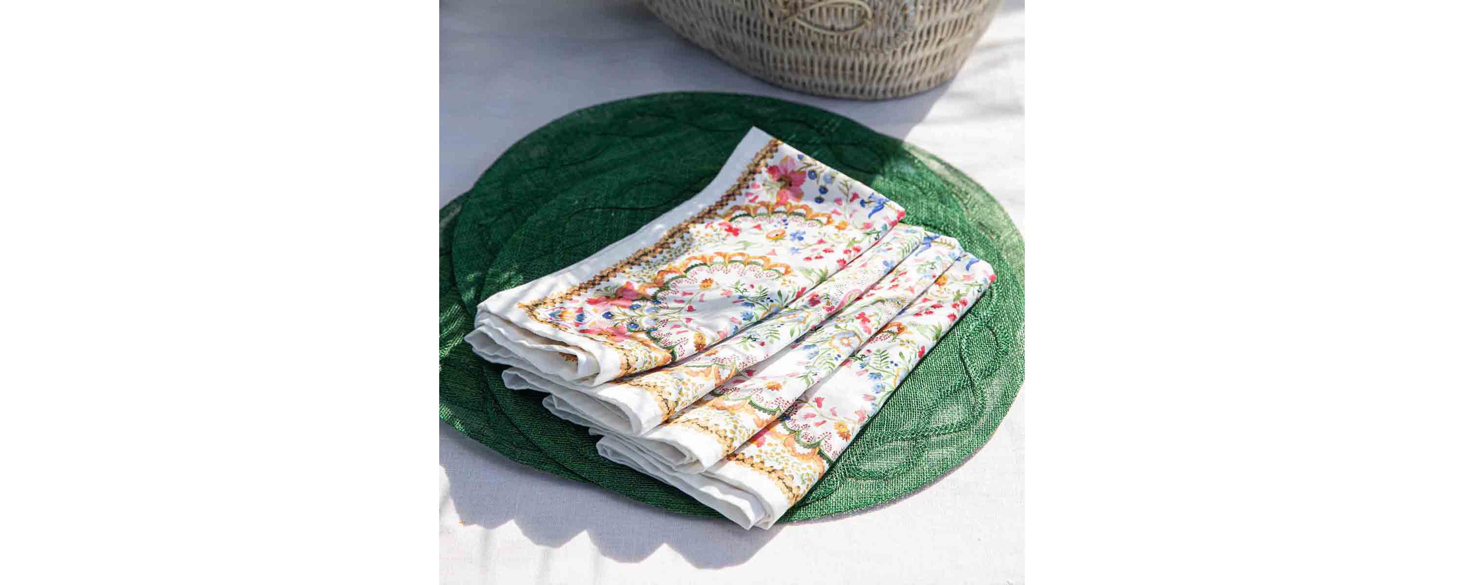 Tuileries Garden Placemat - Basil