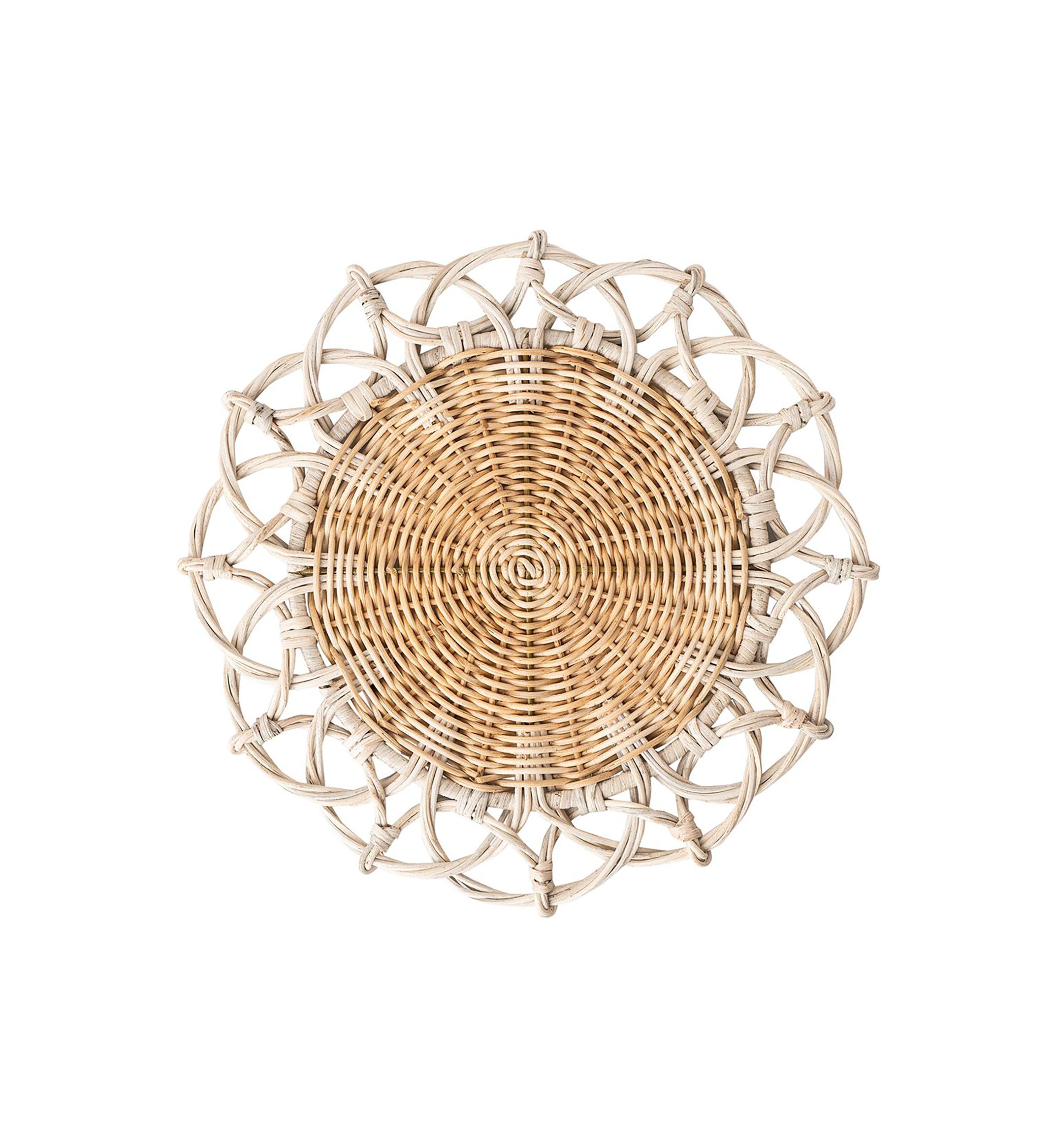 Provence Rattan Placemat - Whitewash