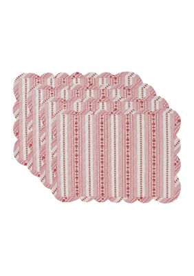 Juliska Villa Stripe Quilted Placemat, 14 x 19