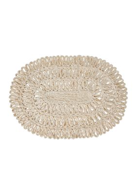 Straw Loop Oval Placemat