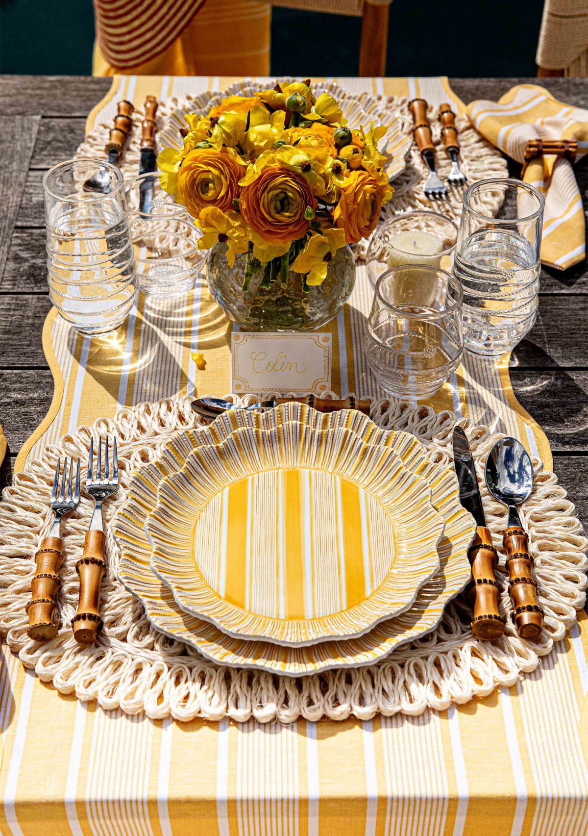 Straw Loop Oval Placemat