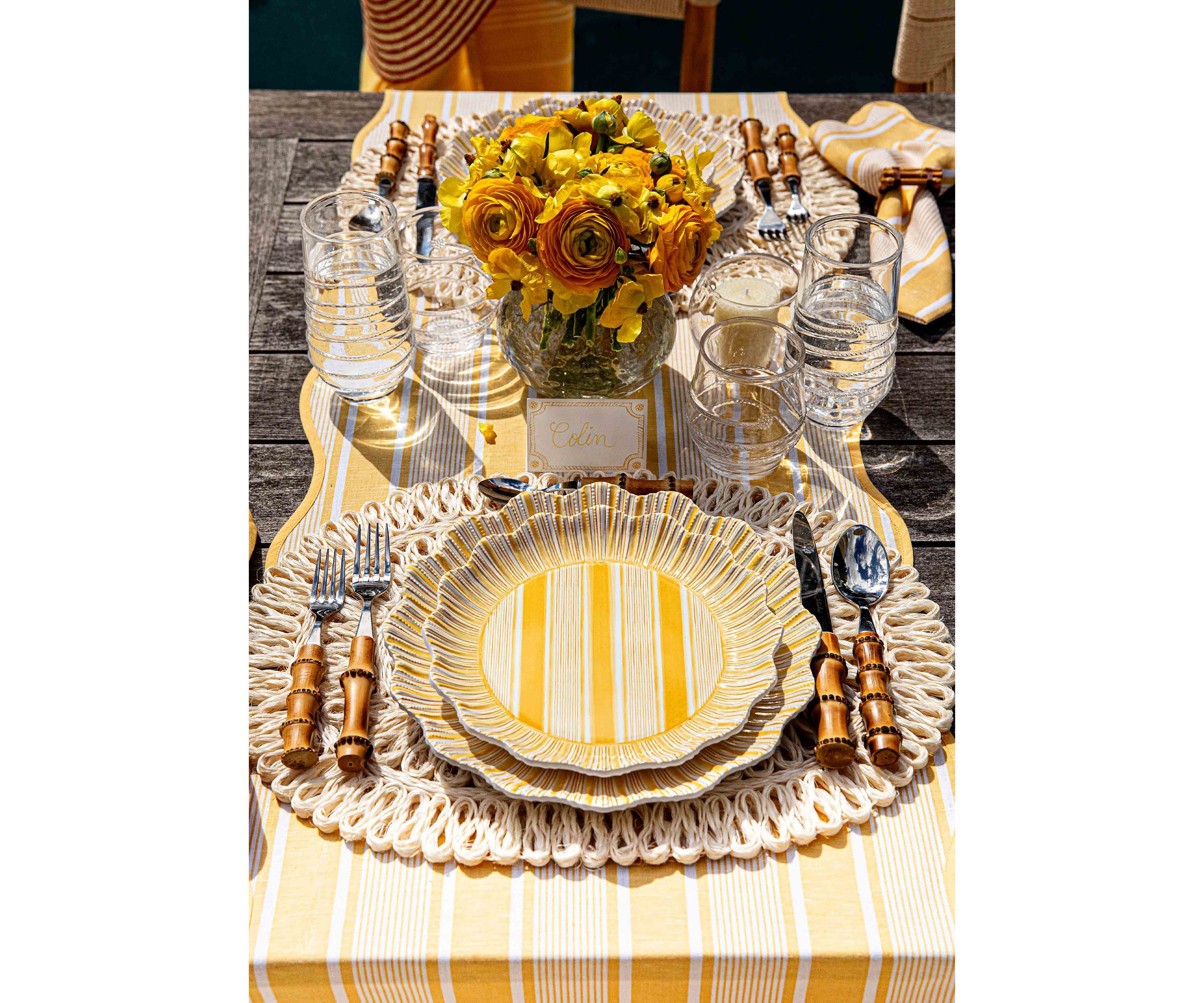 Straw Loop Oval Placemat