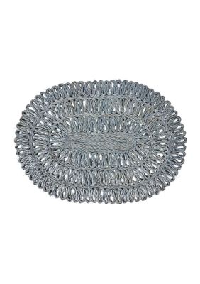 Juliska Straw Loop Oval Placemat, 14 x 19