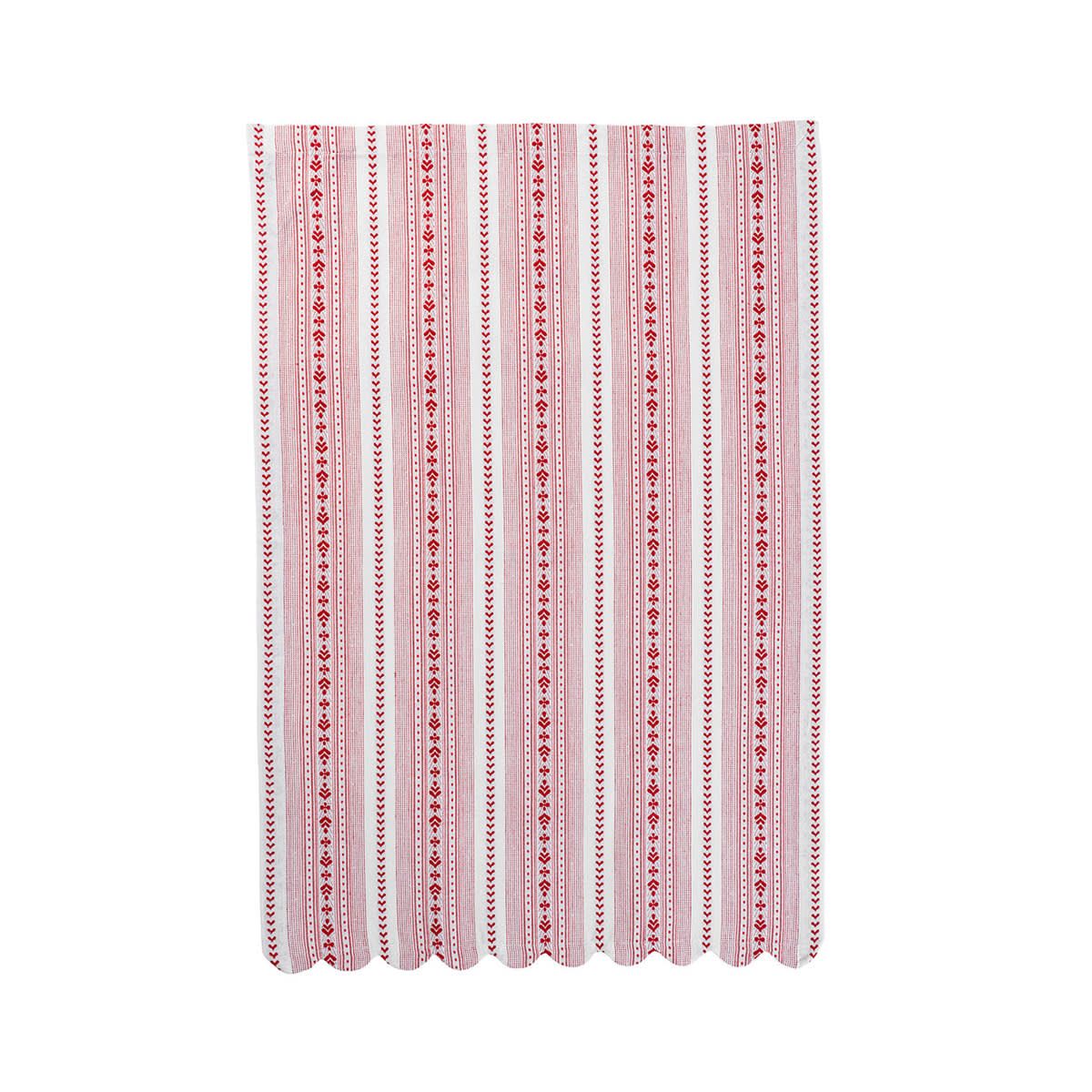 Villa Stripe Kitchen Towel Set/2 - Red
