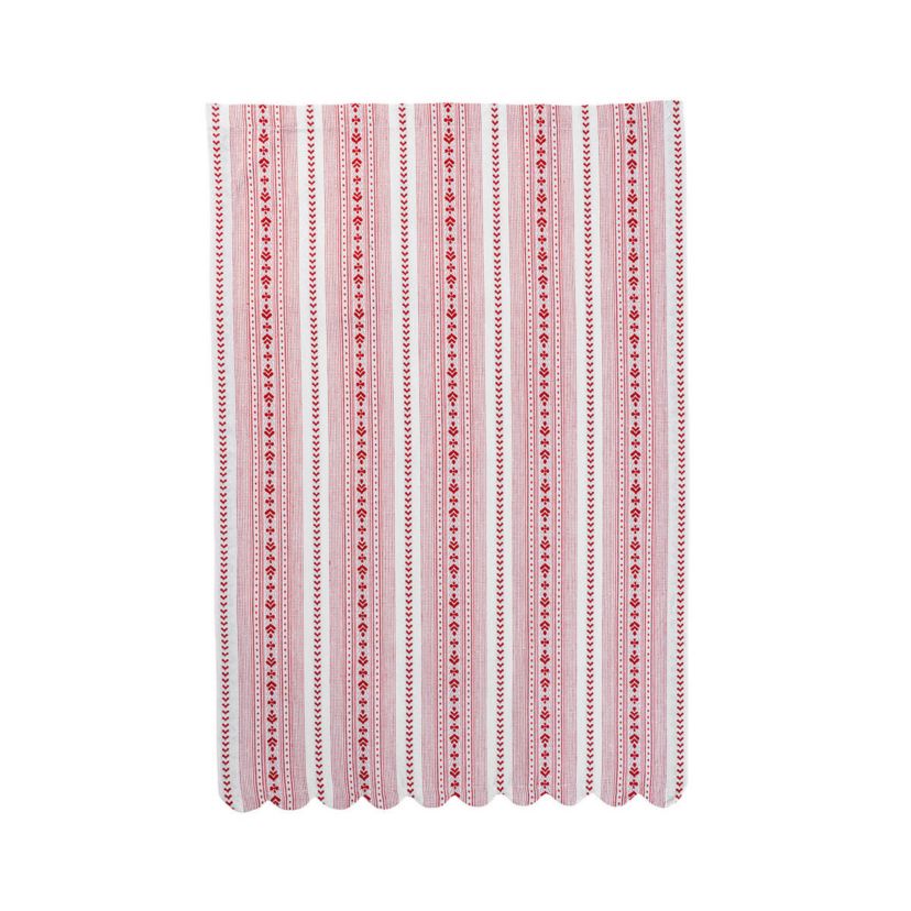 Villa Stripe Kitchen Towel Set/2 - Red