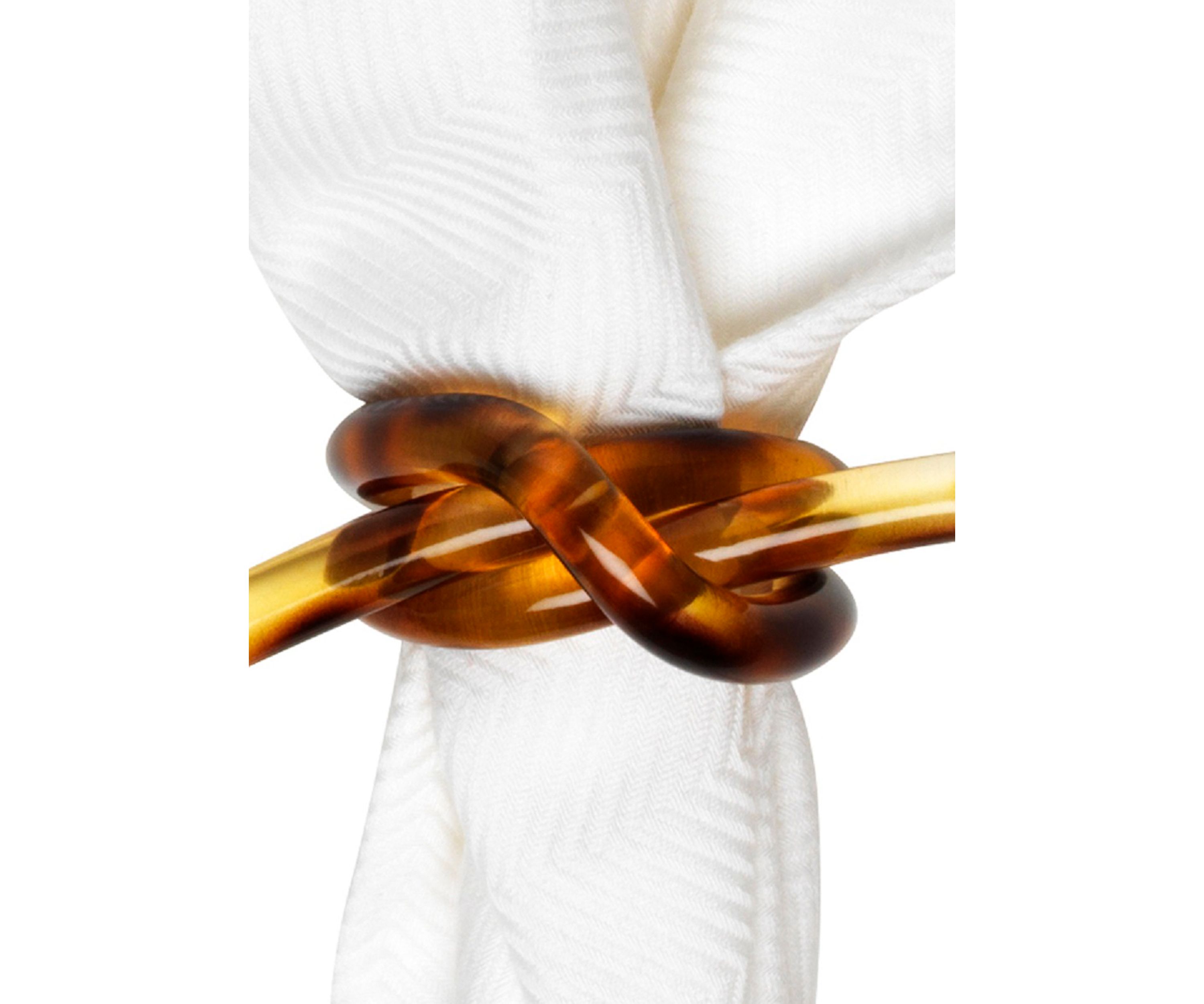 Feather Espresso Napkin Ring - By Juliska main image 1