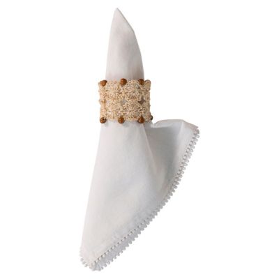 Macrame Whitewash Napkin Ring