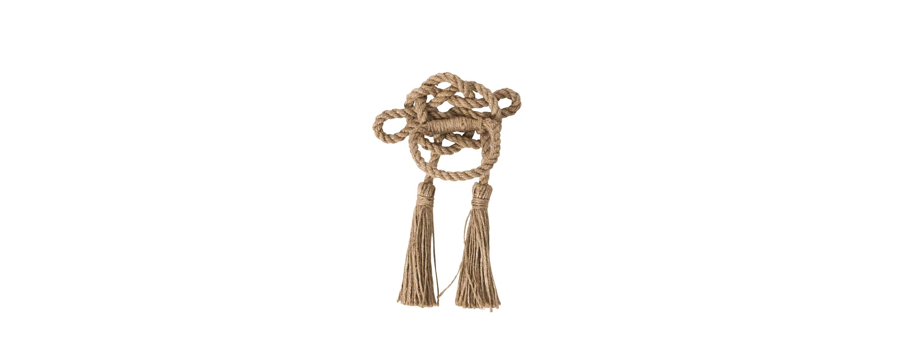 Mystic Knot Napkin Ring Set/4 - Taupe