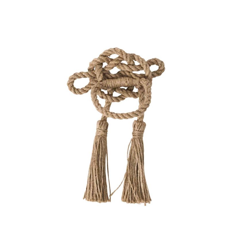 Mystic Knot Napkin Ring Set/4 - Taupe