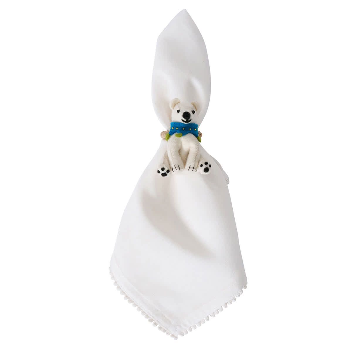 Berry & Thread North Pole Animal Napkin Ring Assorted Set/4