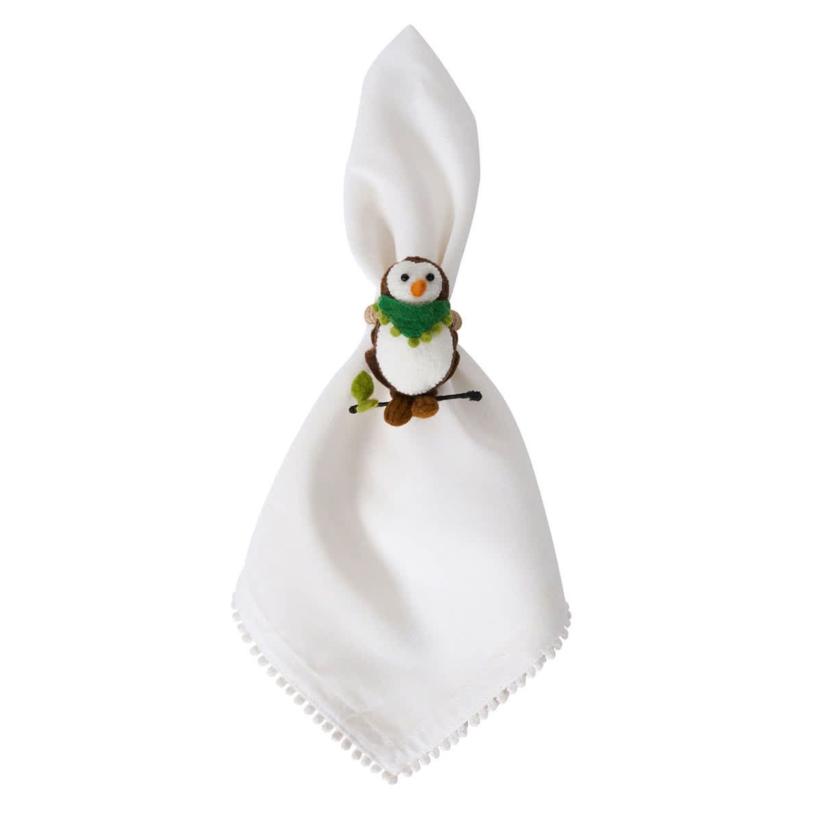 Berry & Thread North Pole Animal Napkin Ring Assorted Set/4