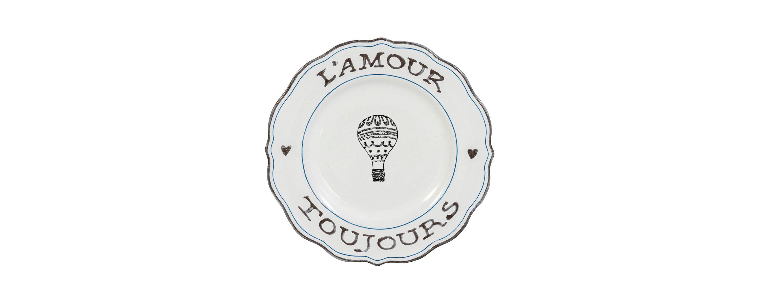 LAmour Toujours Dessert/Salad Plate Assorted Set/4