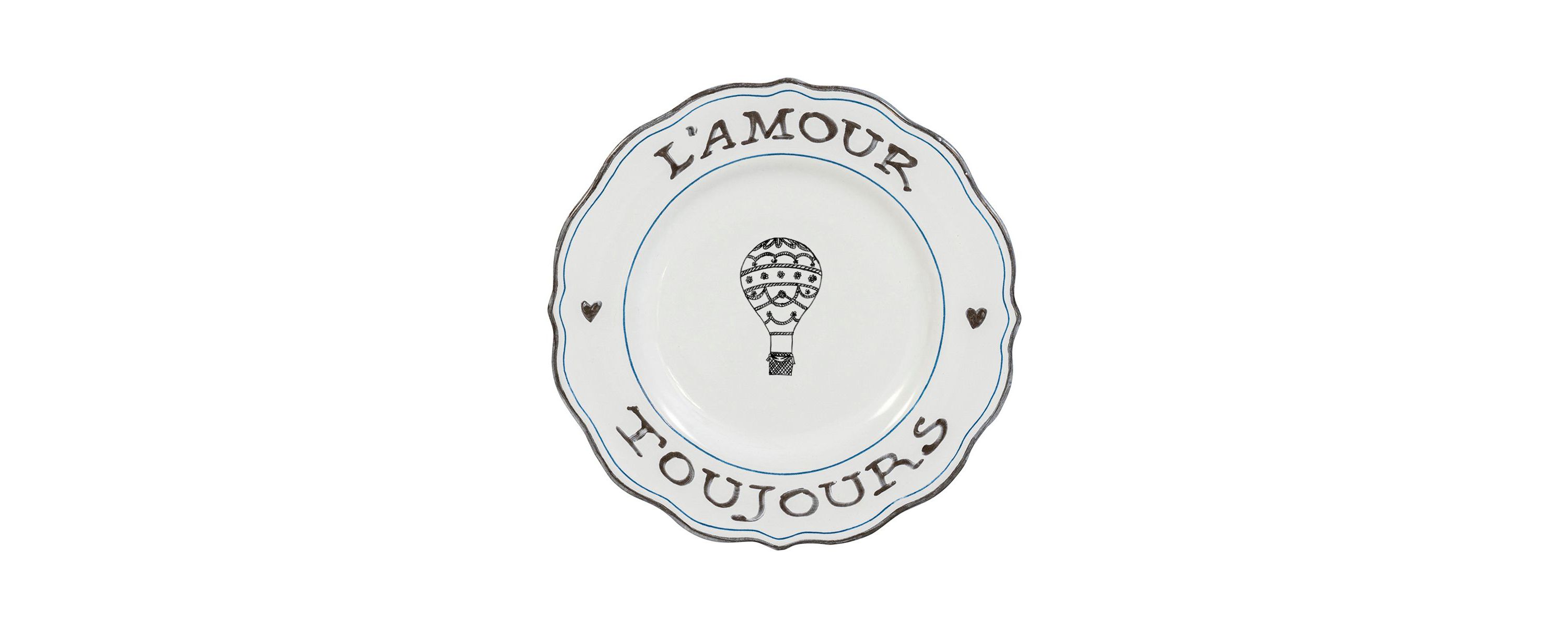 LAmour Toujours Dessert/Salad Plate Assorted Set/4