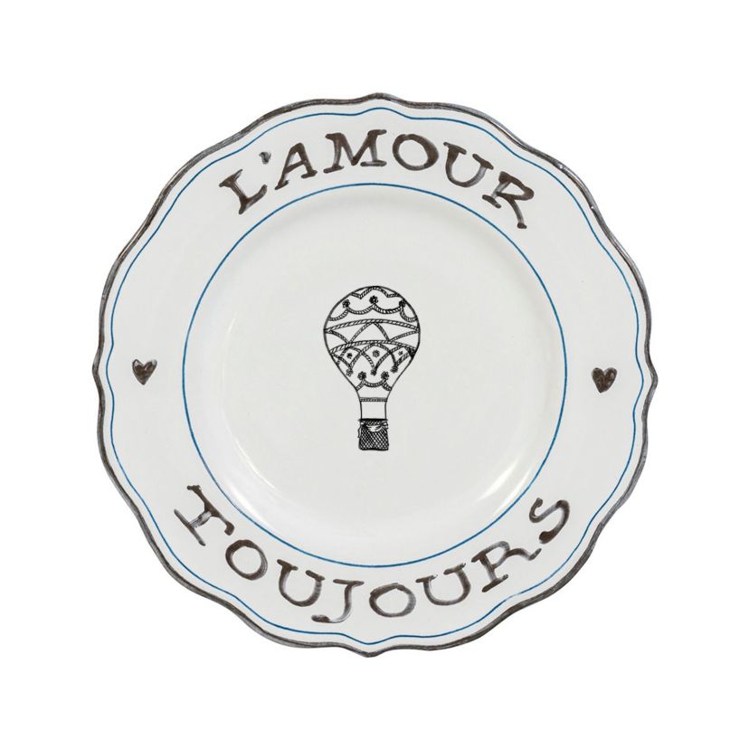 LAmour Toujours Dessert/Salad Plate Assorted Set/4