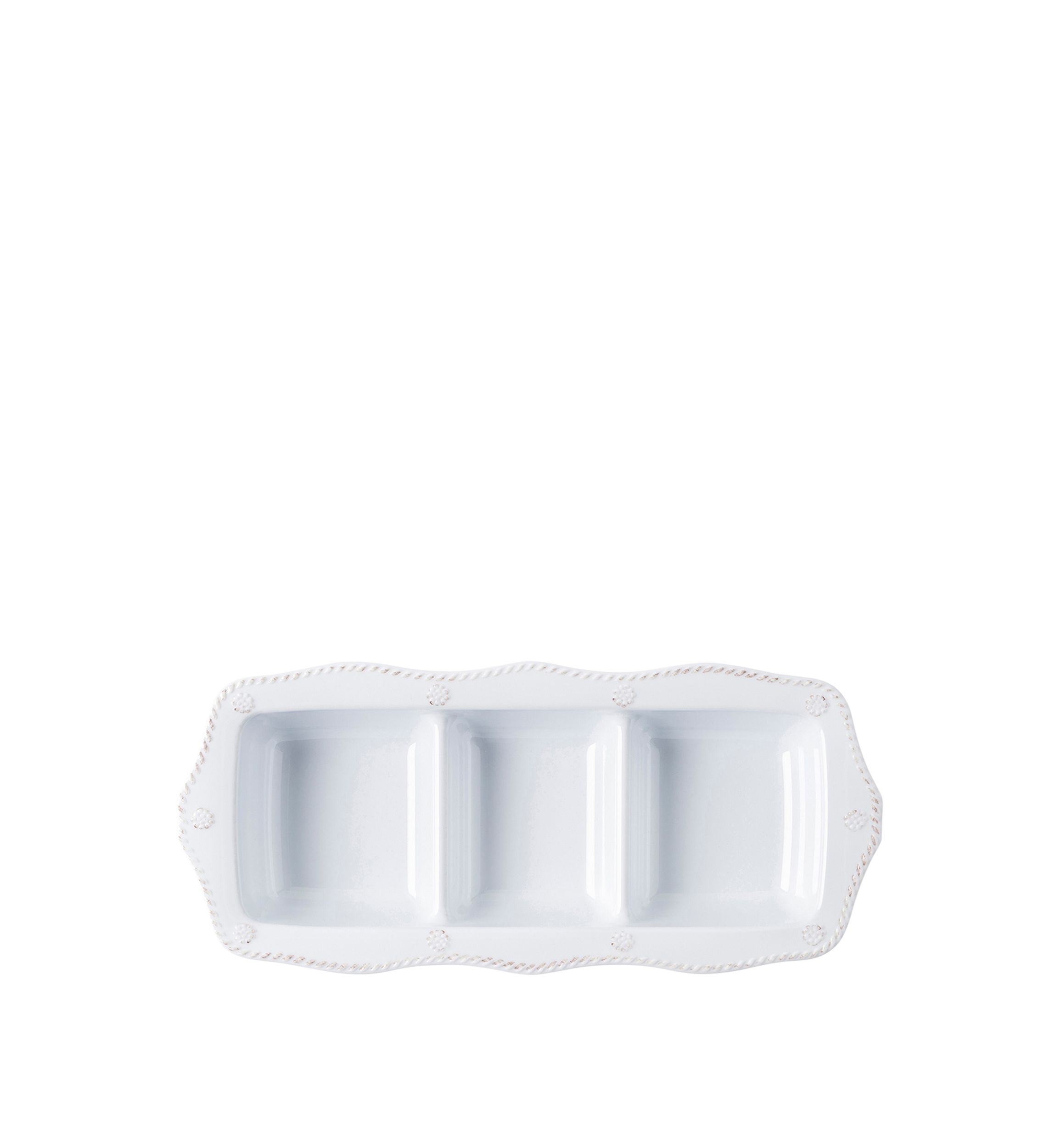 Berry & Thread Melamine Triple Section Server
