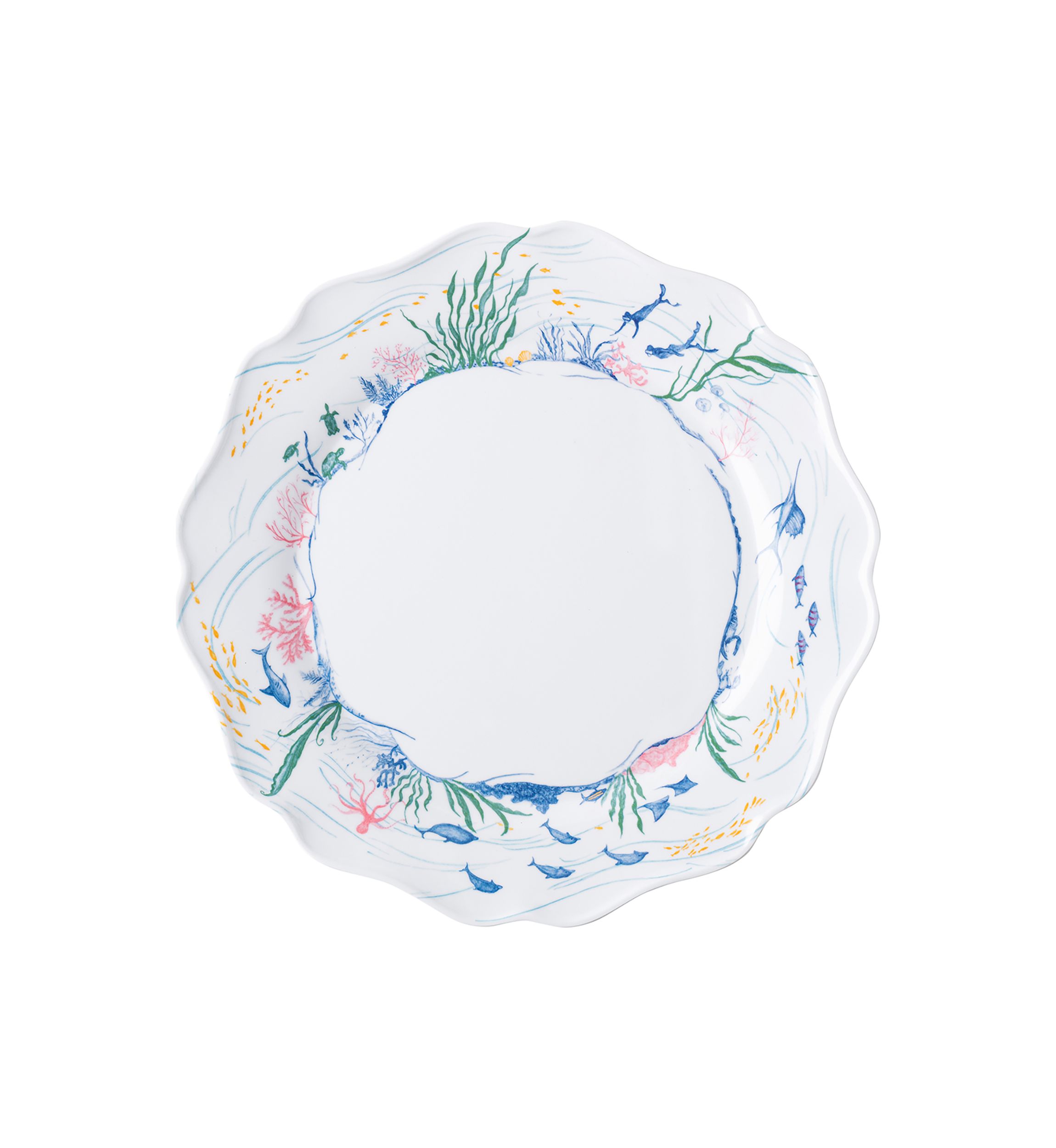 Country Estate Seaside Melamine Dinner Plate