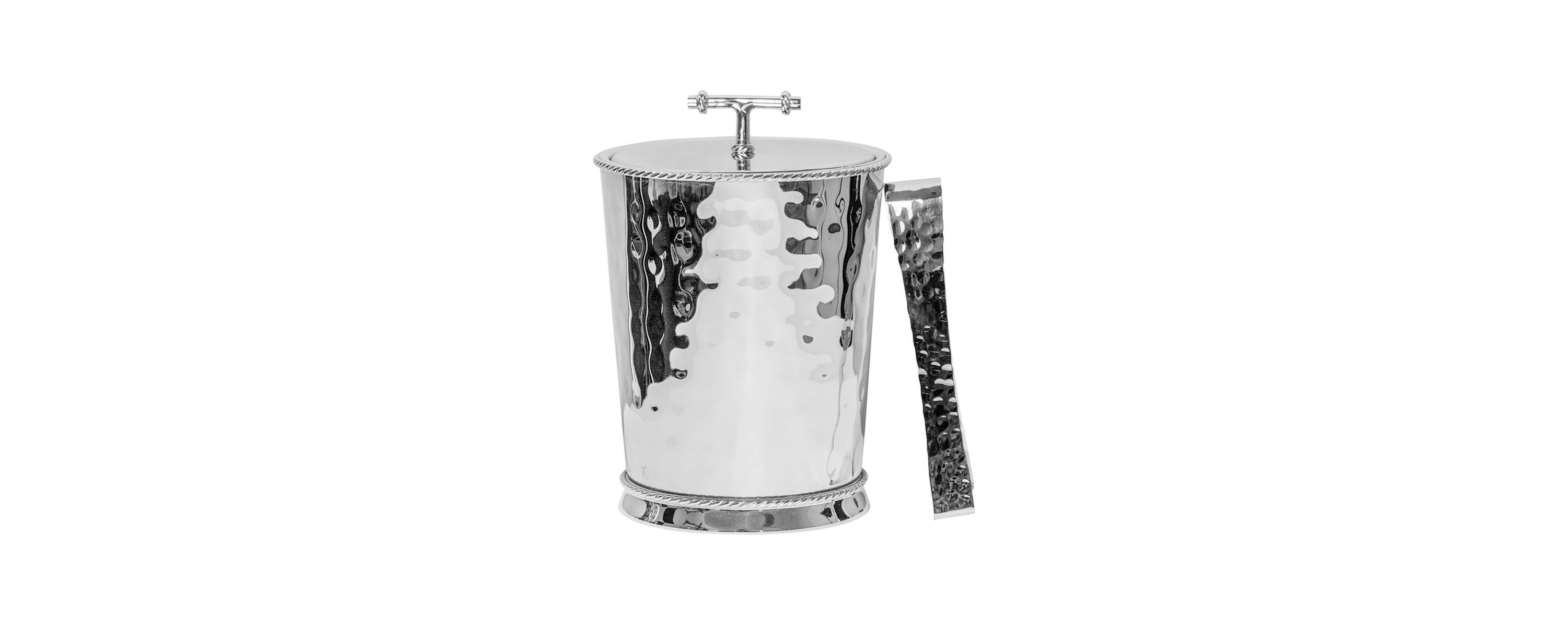 Graham Ice Bucket with Lid and Tongs