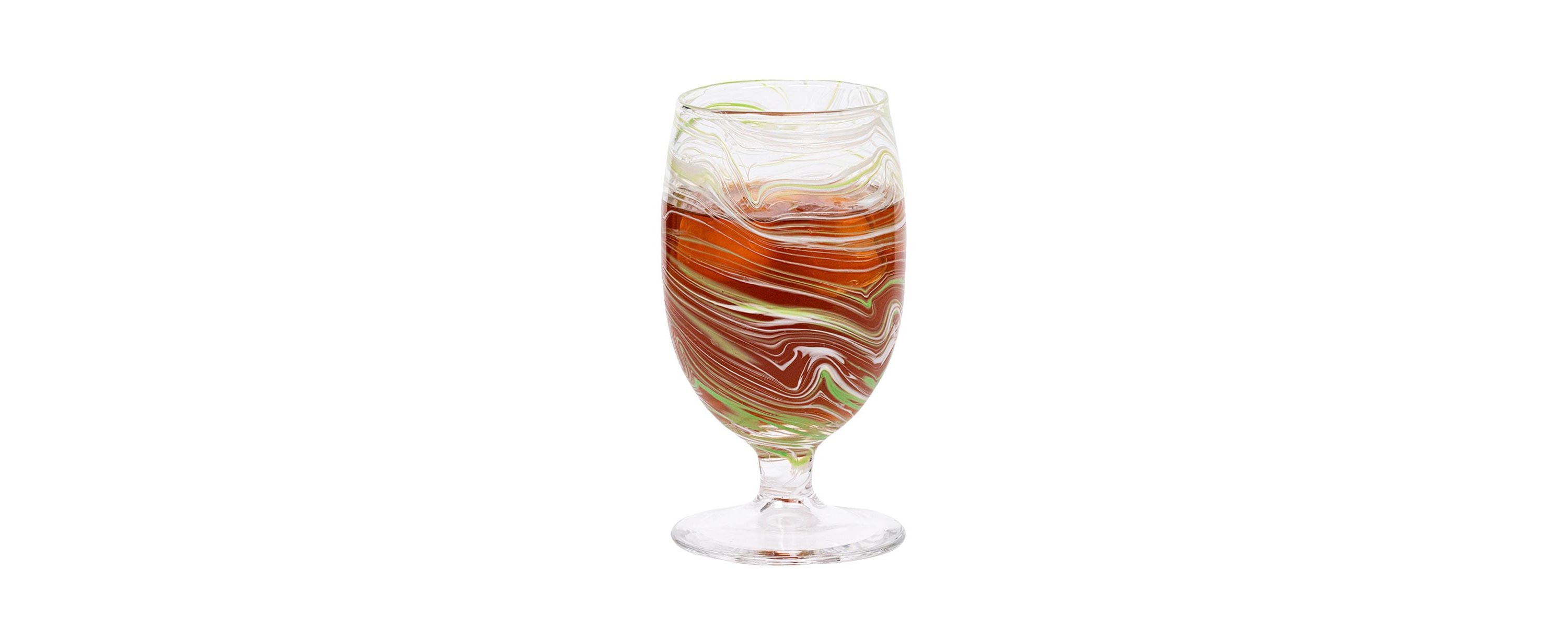 Puro Marbled Goblet - Green