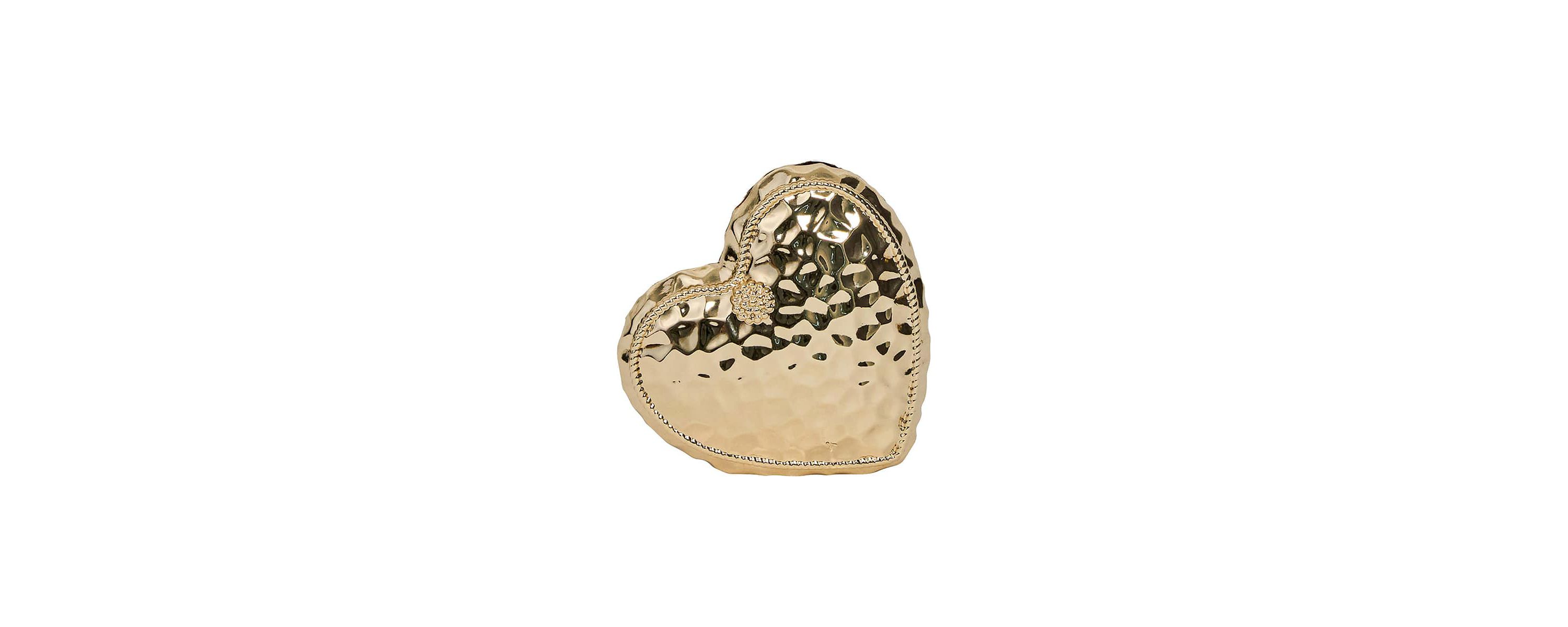 Berry & Thread Heart Place Card Holder Set/4 - Gold