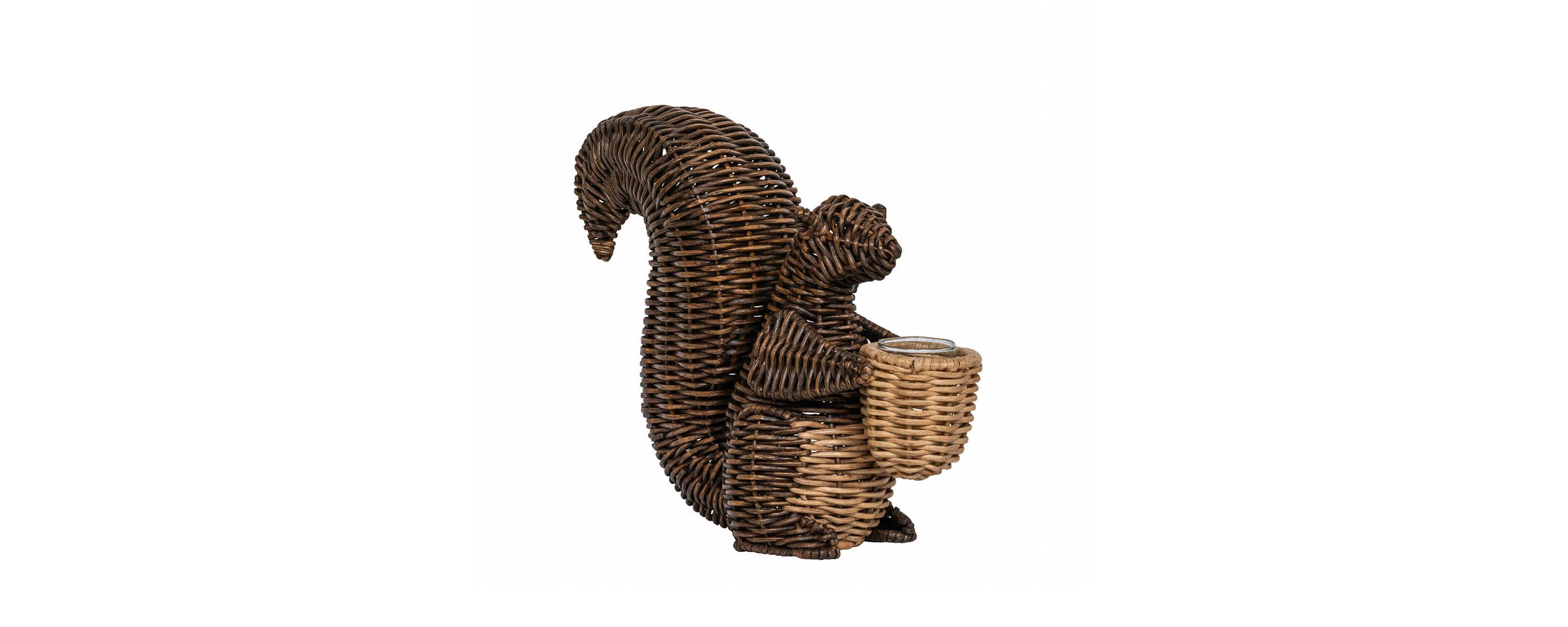 Devon Willow Squirrel Flameless Candle Holder