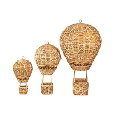 Provence Rattan Whitewash Hot Air Balloon