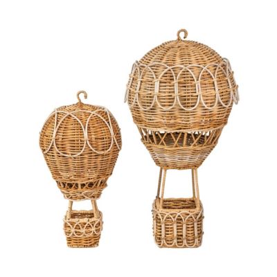 Provence Rattan Whitewash Hot Air Balloon