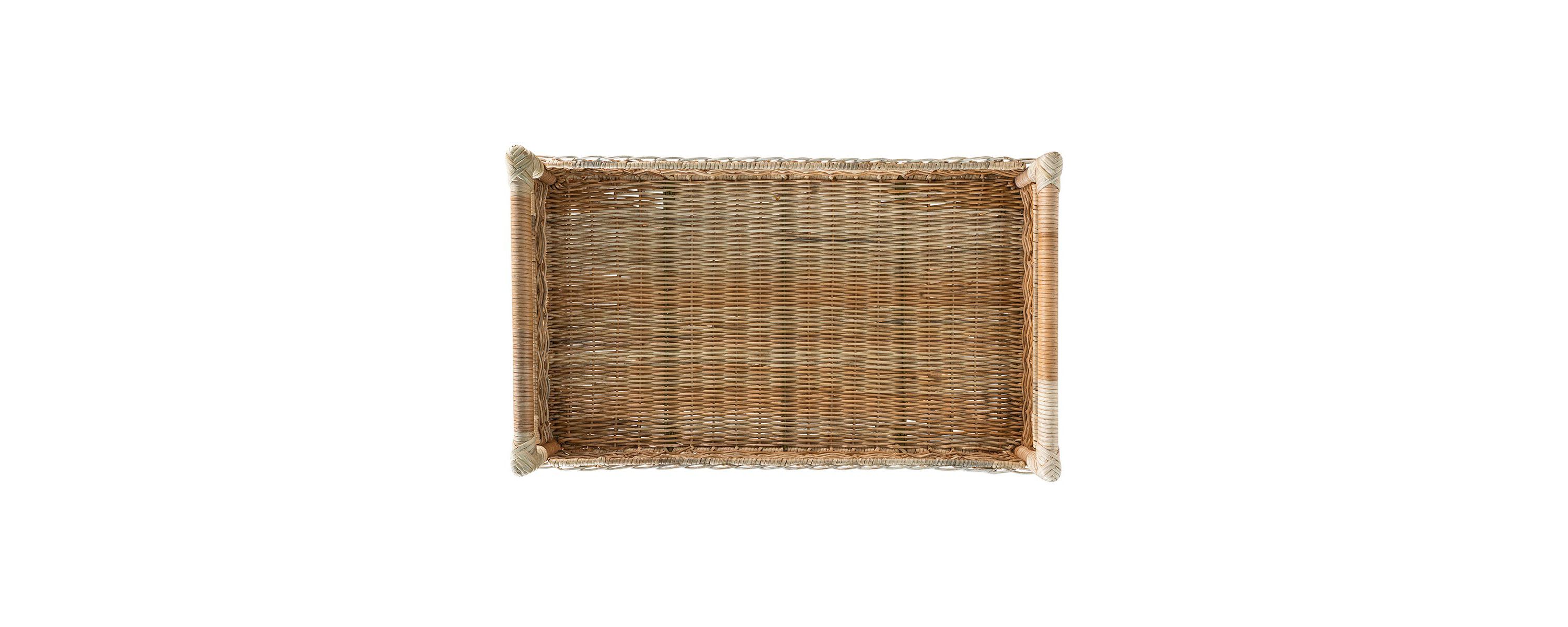 Provence Rattan Bar Cart - Whitewash
