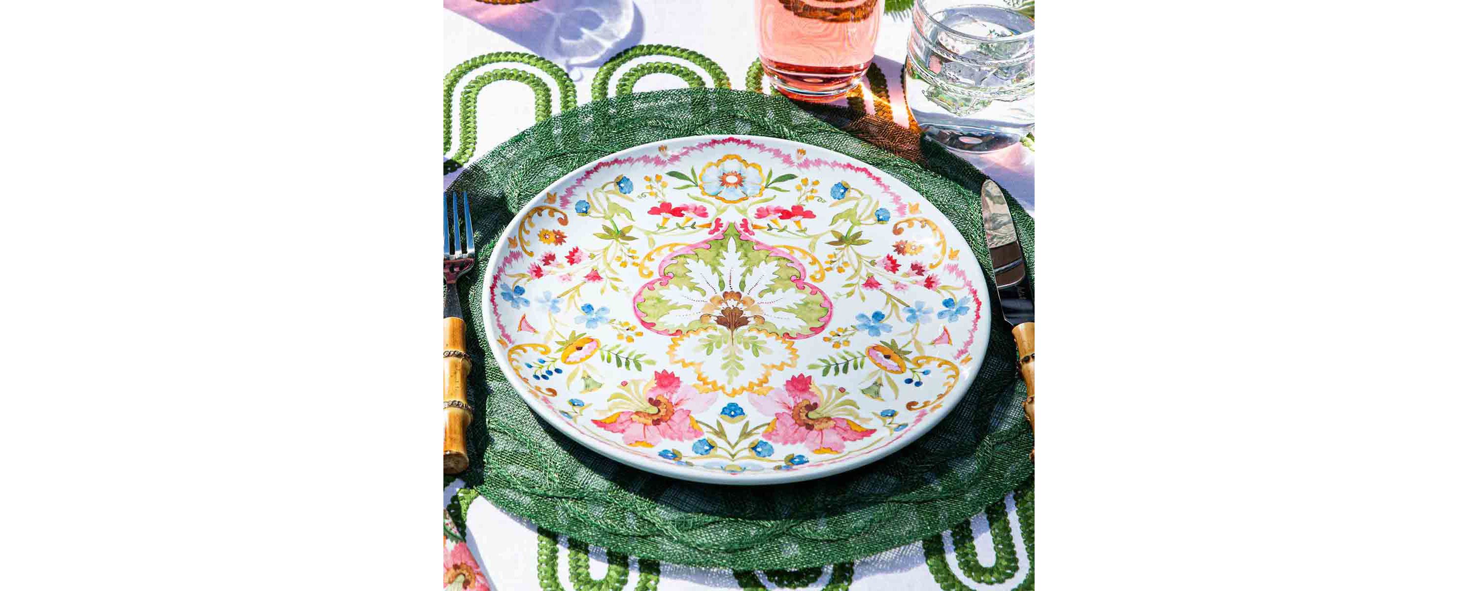Sofia Melamine Dinner Plate - Multi