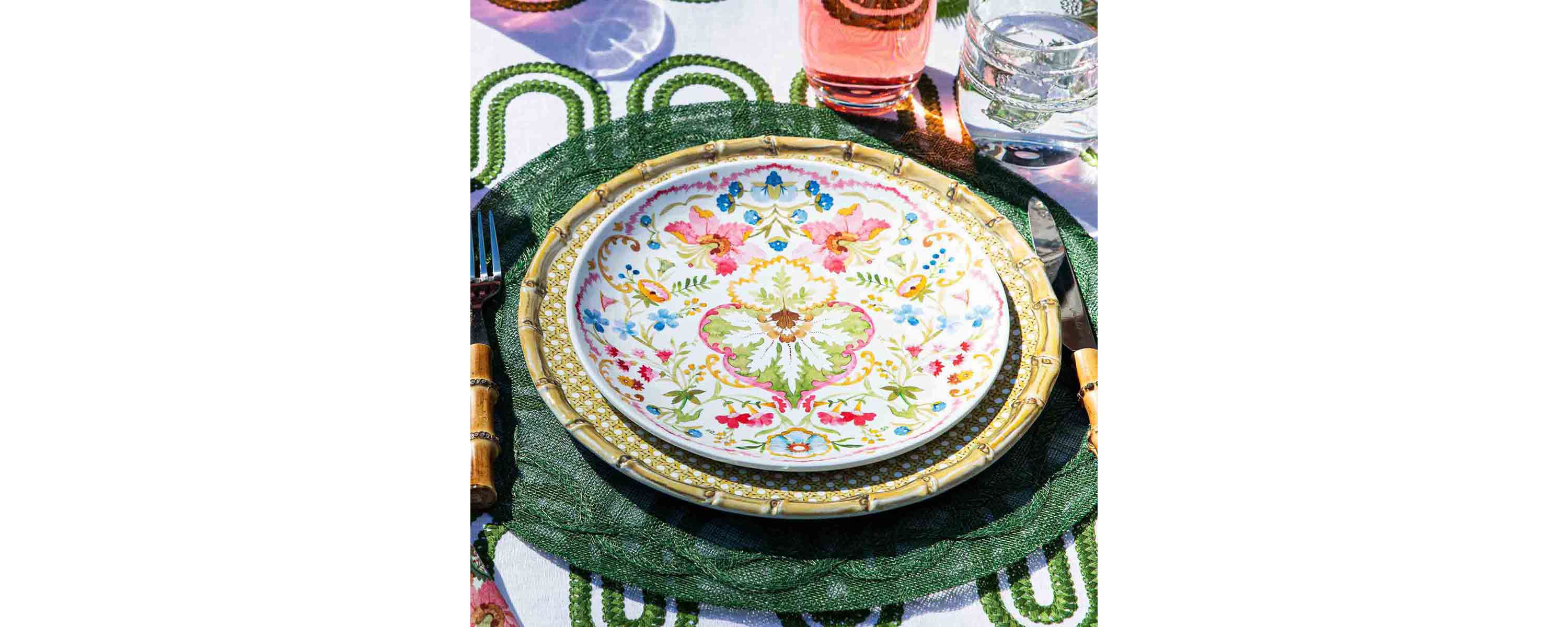 Sofia Melamine Dessert/Salad Plate - Multi