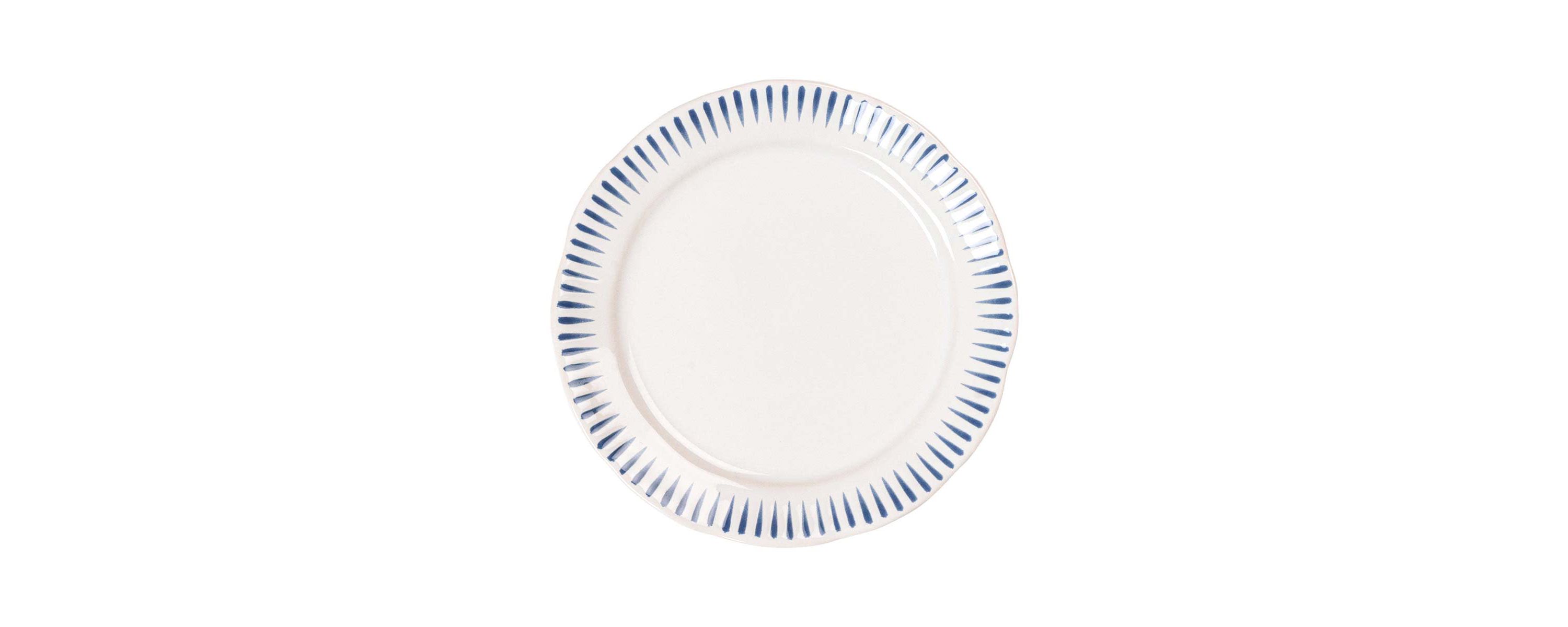 Sitio Stripe Dinner Plate - Delft Blue