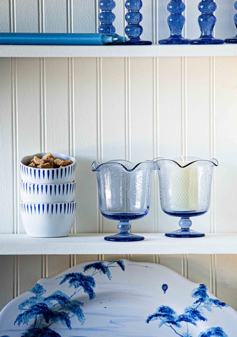 Sitio Stripe Ramekin - Delft Blue