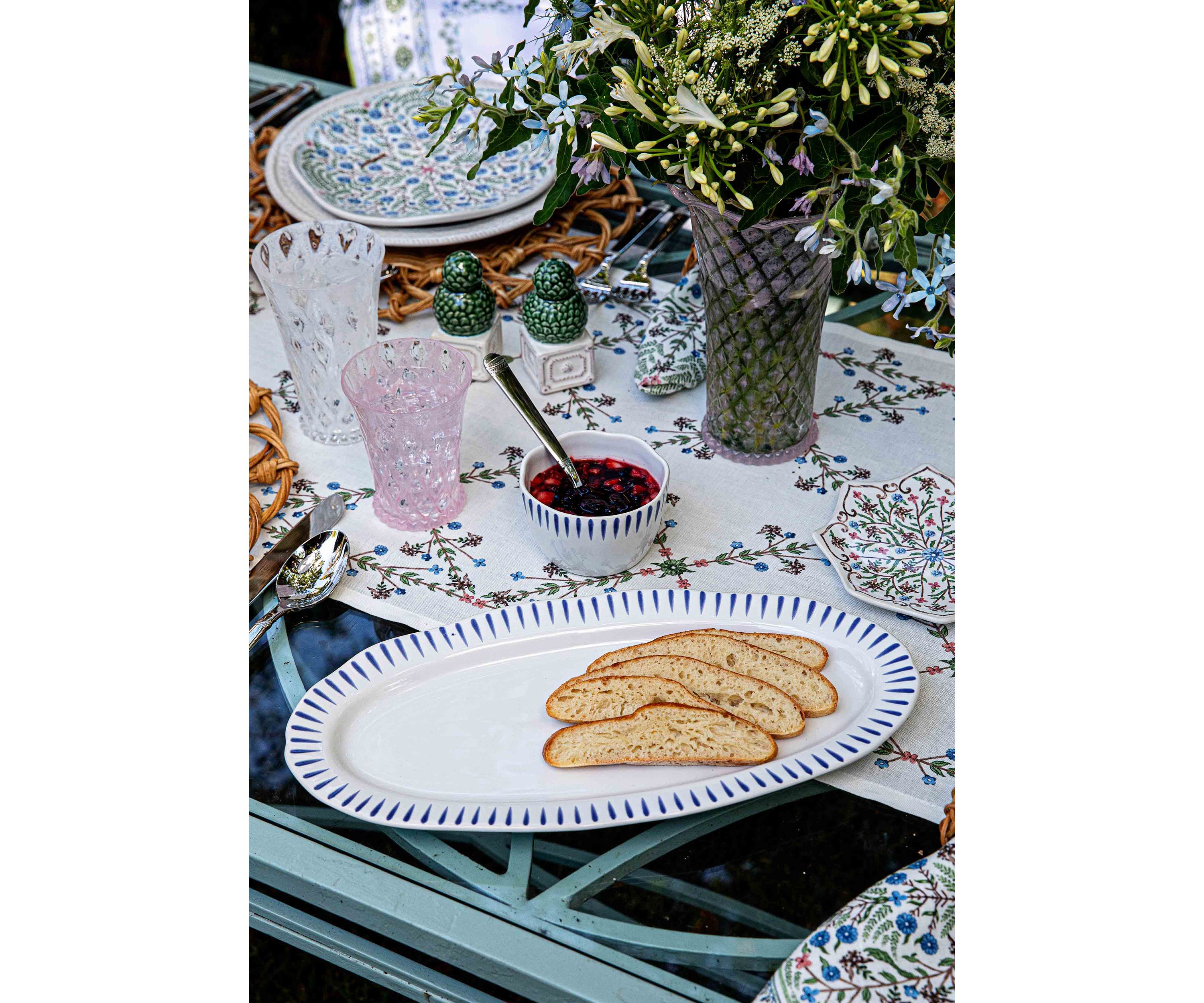 Sitio Stripe Ramekin - Delft Blue