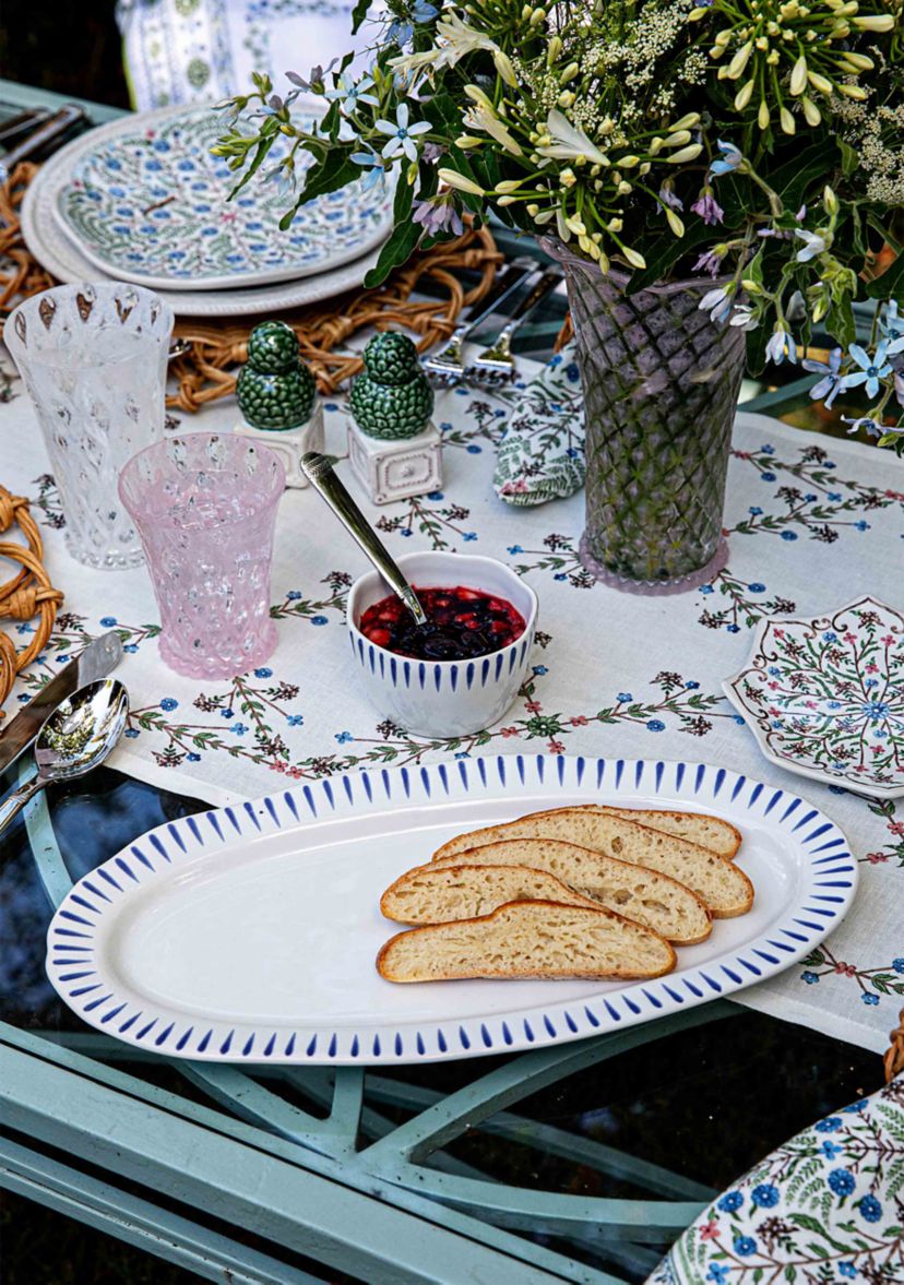 Sitio Stripe Ramekin - Delft Blue