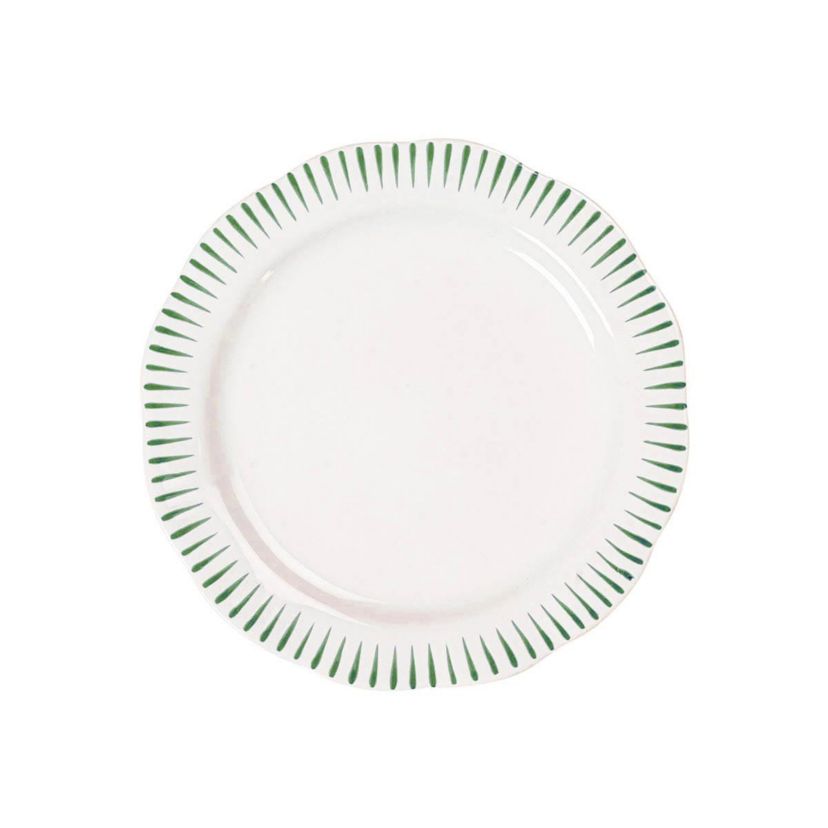 Sitio Stripe 16pc Place Setting - Basil