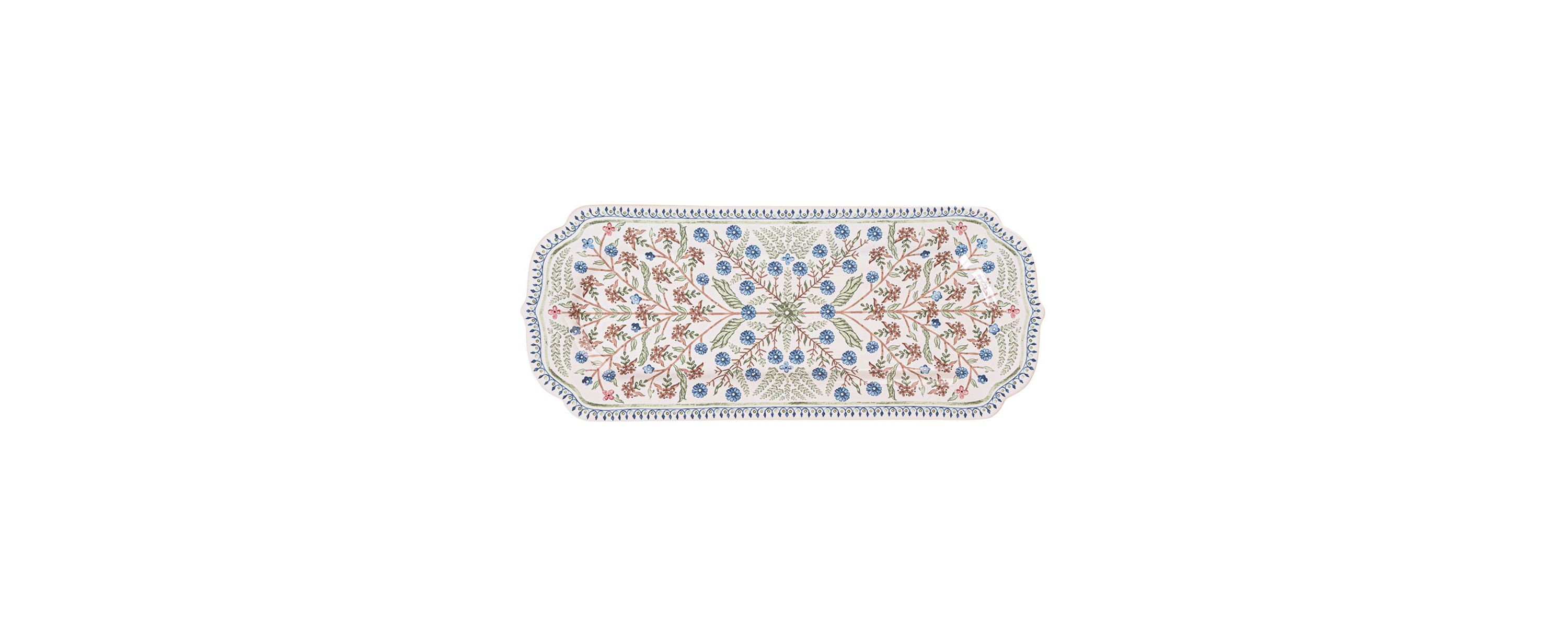 Villa Seville 15” Hostess Tray - Chambray