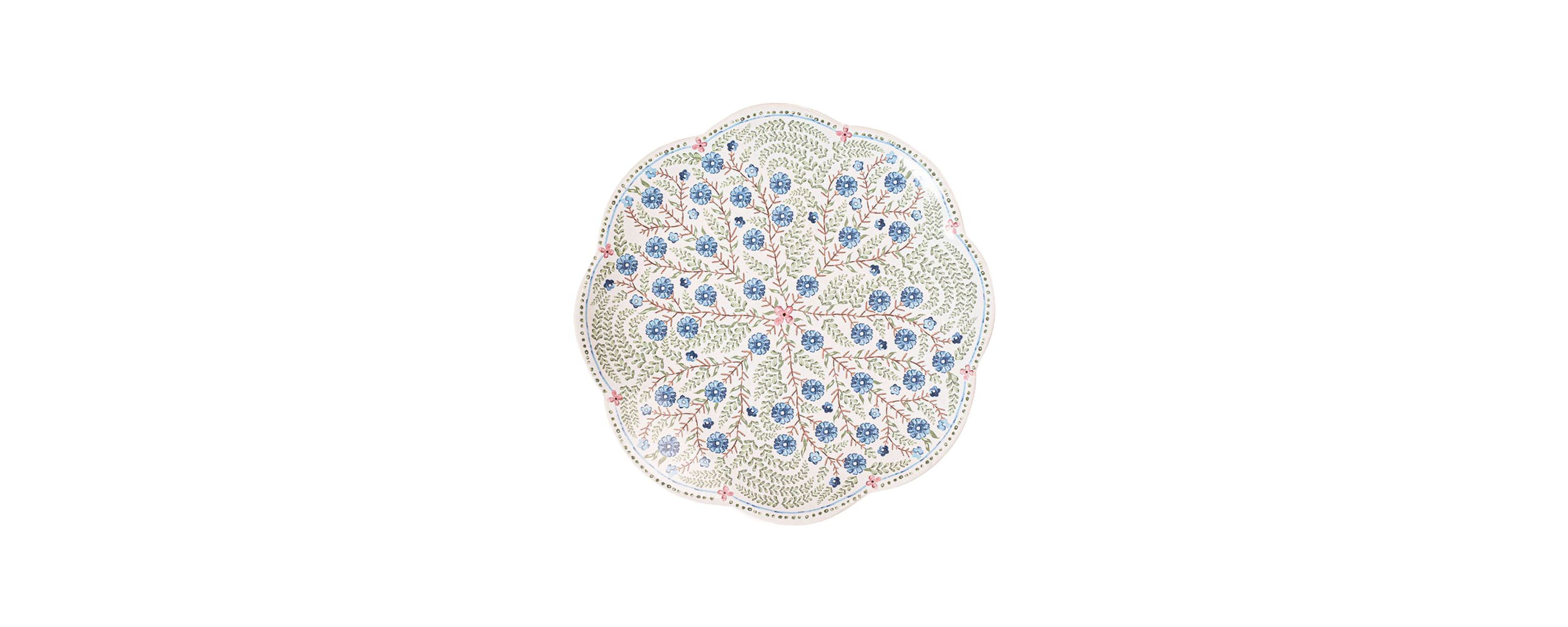 Villa Seville Scalloped Dessert/Salad Plate - Chambray