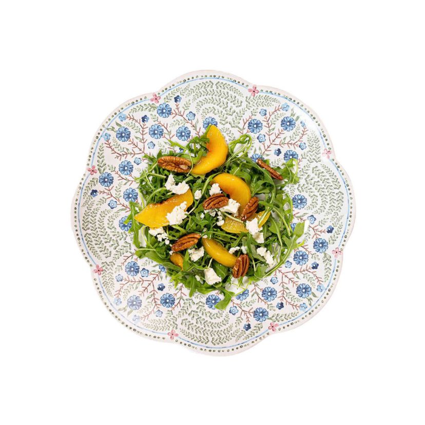 Villa Seville Scalloped Dessert/Salad Plate - Chambray