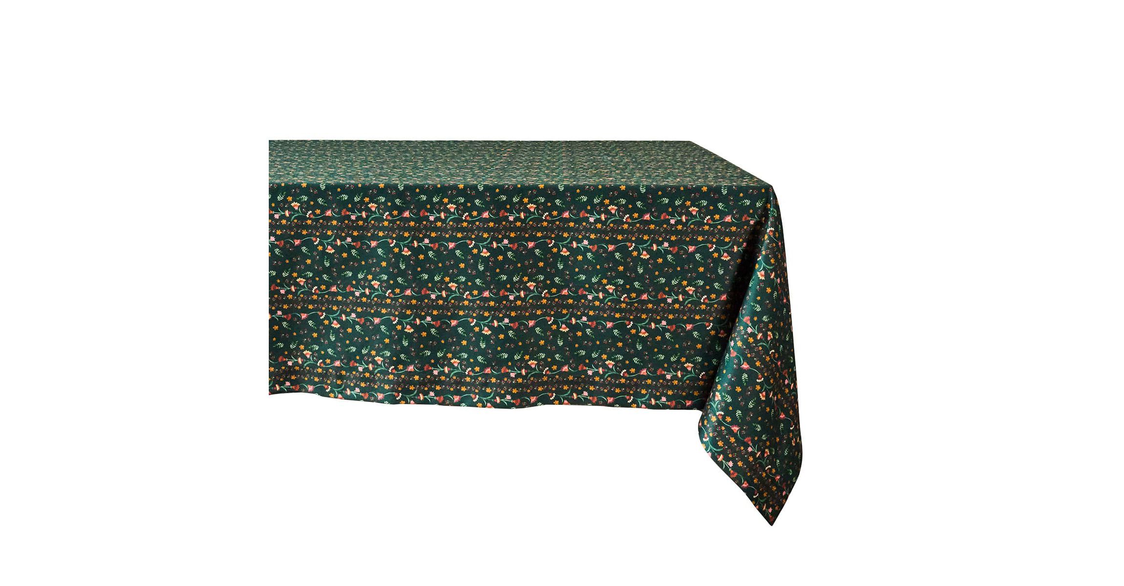 Klara 60" x 120" Tablecloth - Evergreen