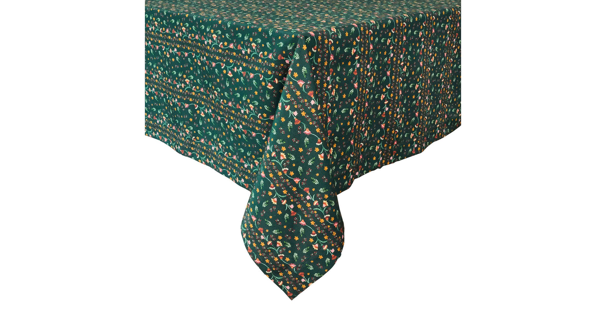 Klara 60" x 120" Tablecloth - Evergreen