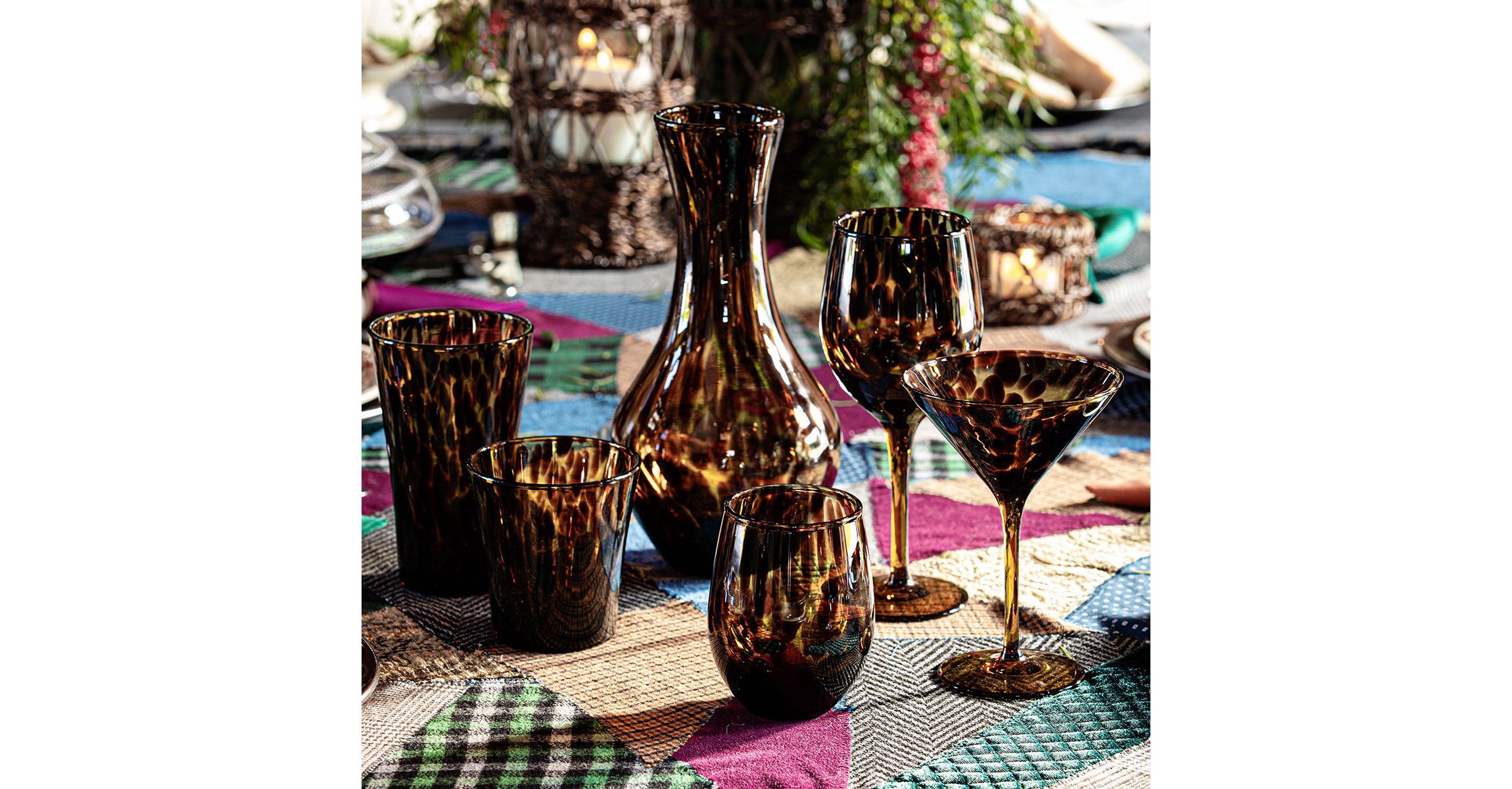 Juliska Puro Wine Glass - Tortoiseshell | Belk