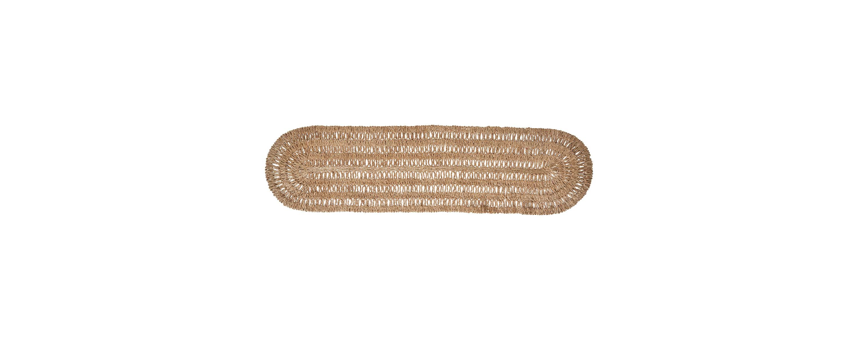 Straw Loop 16" x 60" Table Runner - Natural