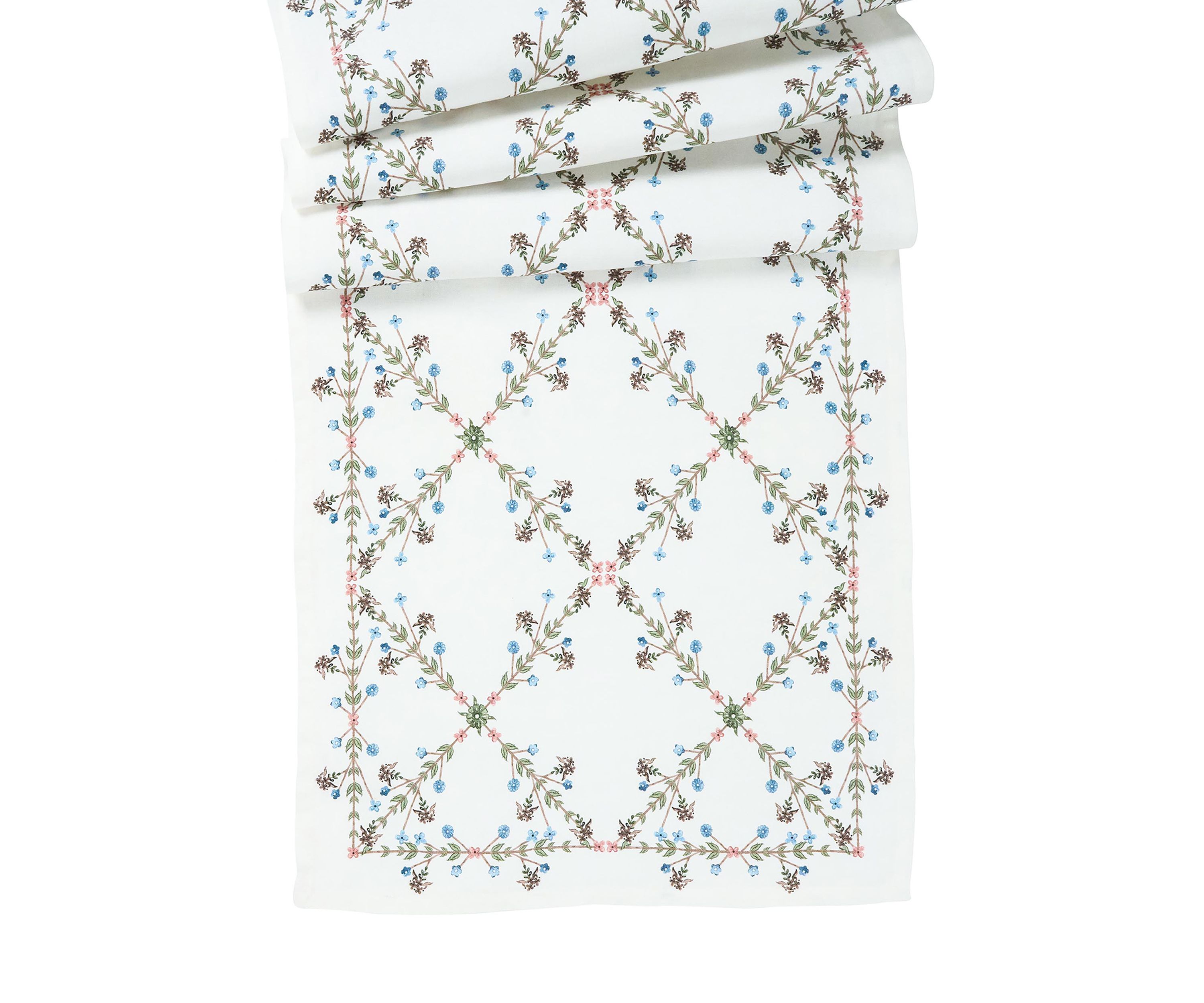 Villa Seville 18" x 90" Table Runner - Chambray