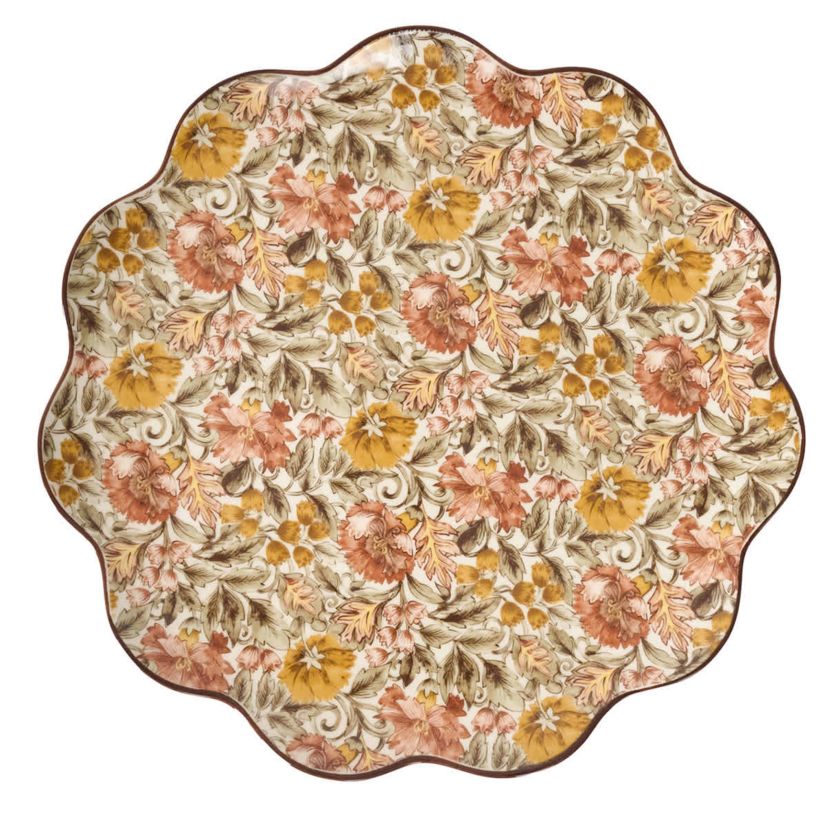 Willa Charger/Platter - Amber