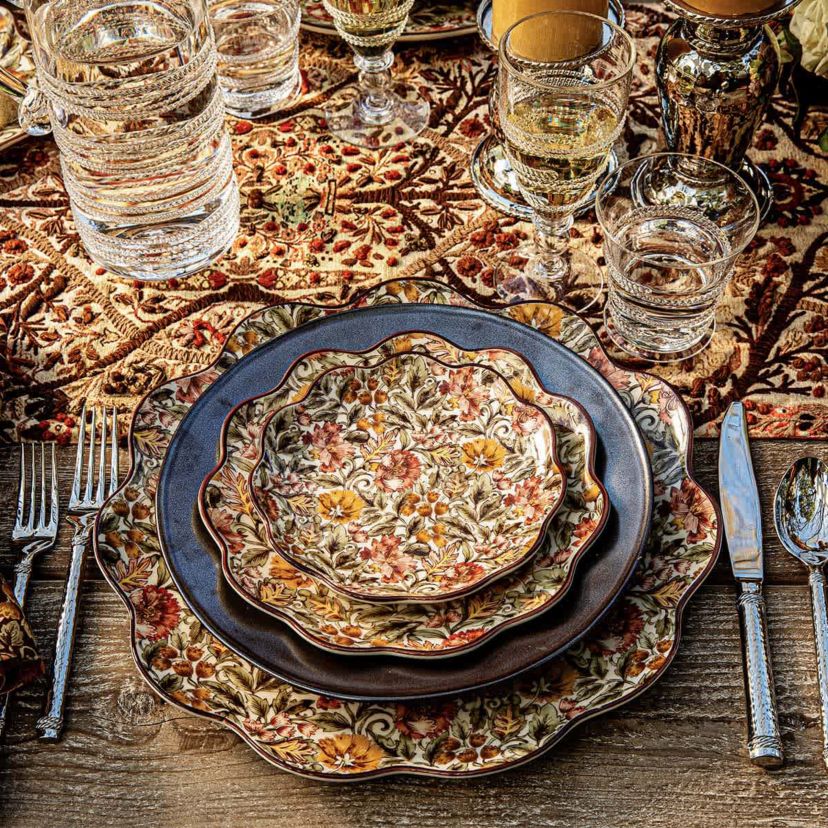 Willa Charger/Platter - Amber