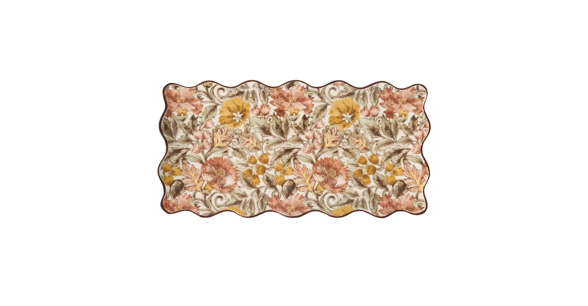 Willa 16" Hostess Tray - Amber