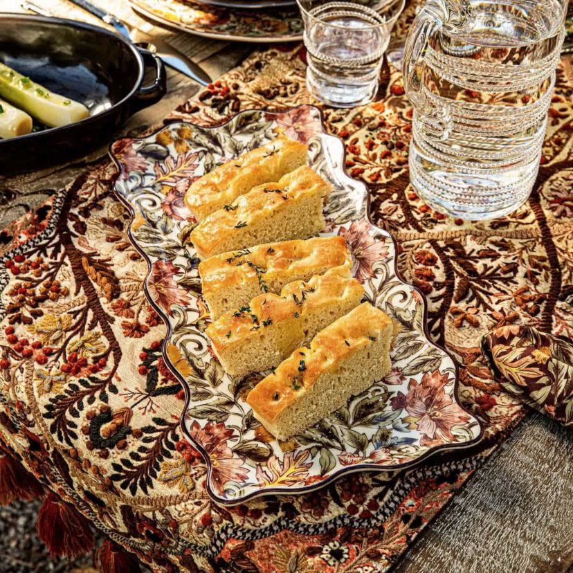 Willa 16" Hostess Tray - Amber
