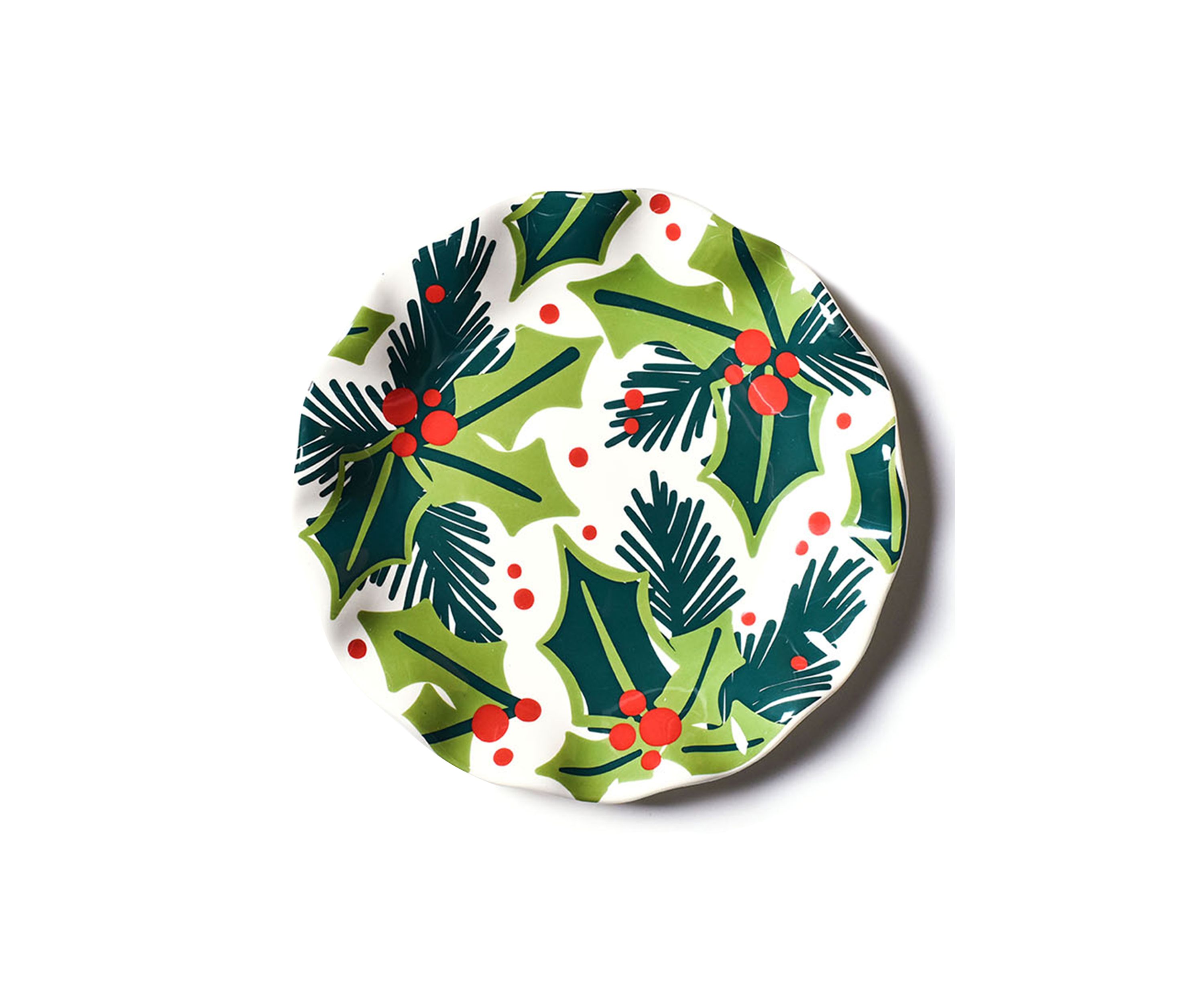 Balsam and Berry Holly Ruffle Salad Plate
