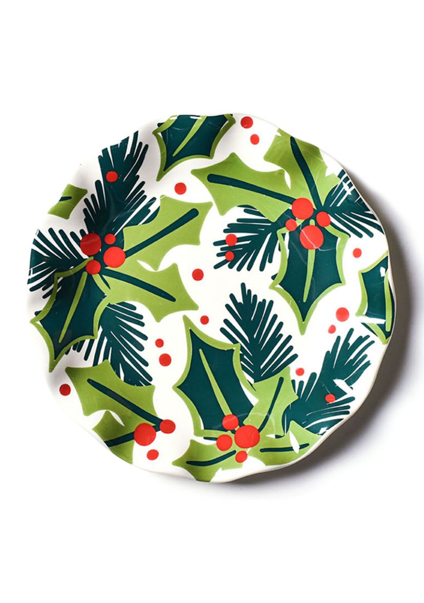 Balsam and Berry Holly Ruffle Salad Plate