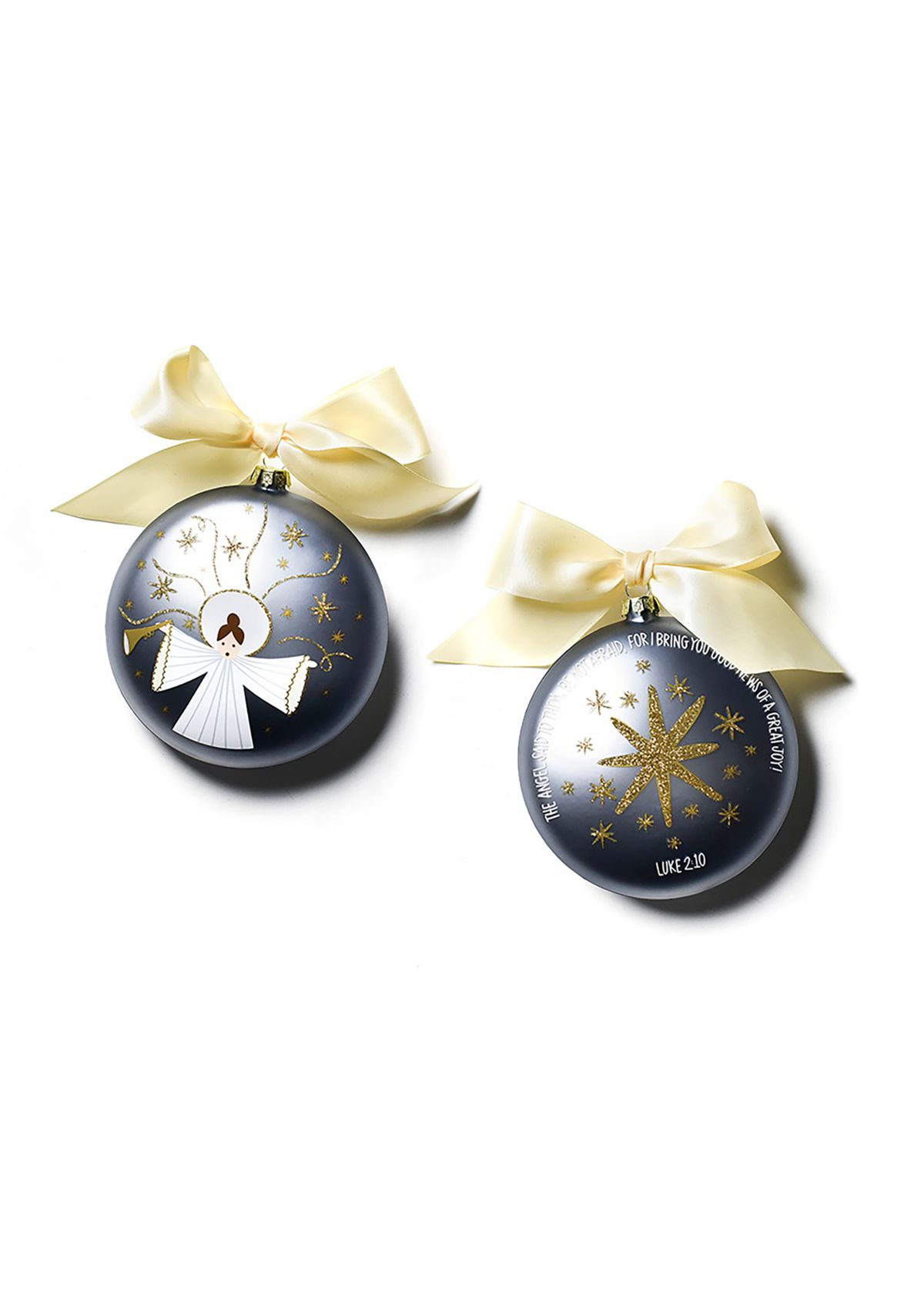 Birth of Christ - Luke 2:10  Glass Ornament