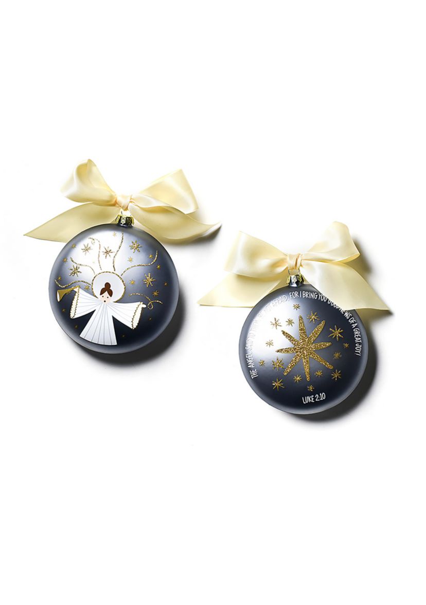 Birth of Christ - Luke 2:10  Glass Ornament